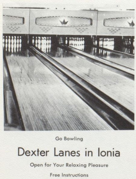 The Bowling Alley (Dexter Lanes) - Old High School Yearbook Ad